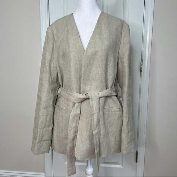 COS Open Front Linen Blazer - Picture 2 of 11